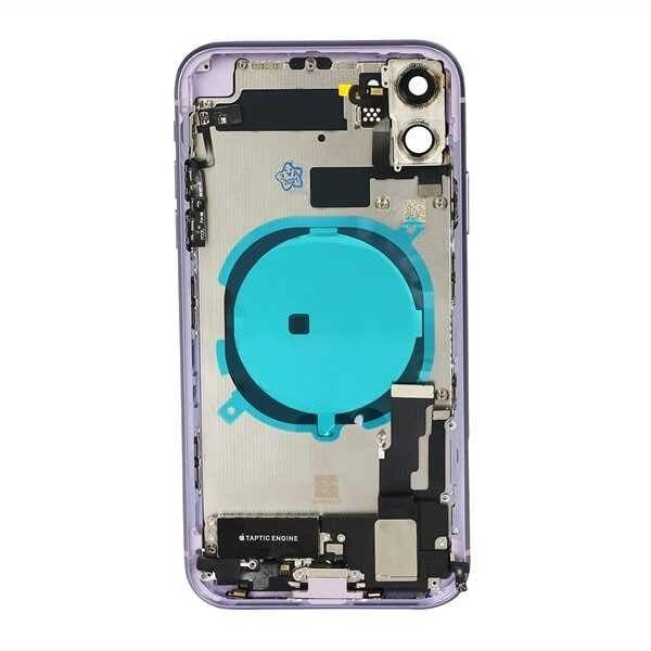 GemTech Apple Uyumlu iPhone 11 Kasa Kapak Mor Dolu