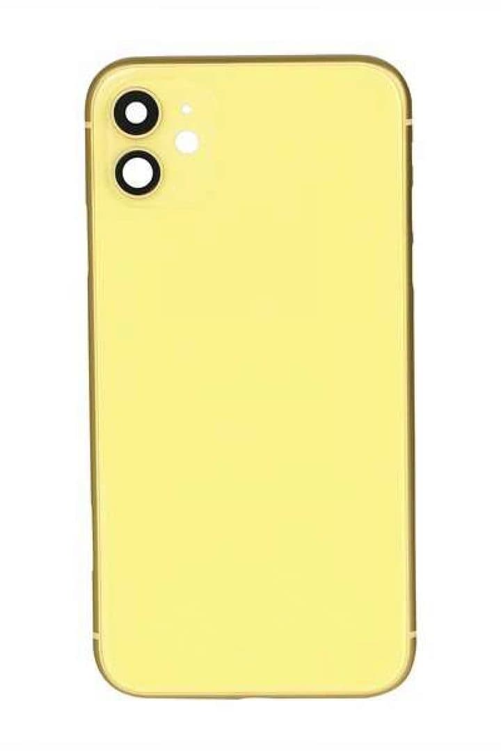 GemTech Apple Uyumlu iPhone 11 Kasa Kapak Sarı Boş