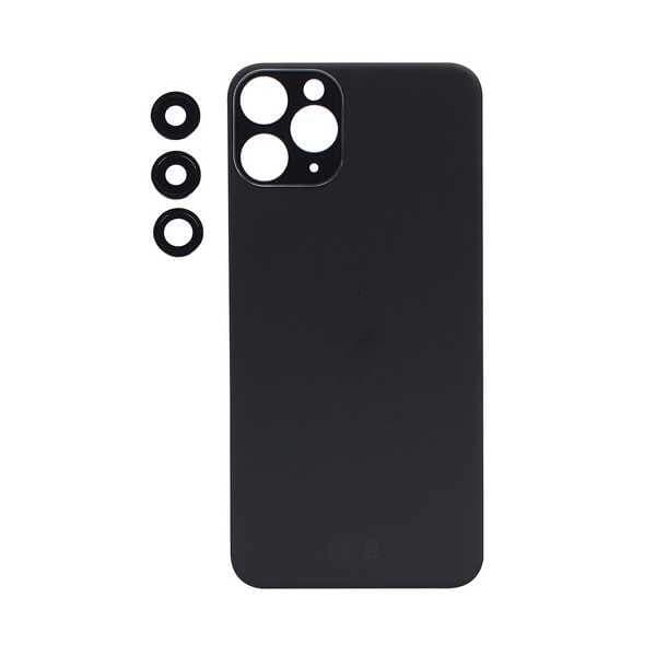 GemTech Apple Uyumlu iPhone 11 Pro Arka Kapak Kamera Lensli Siyah
