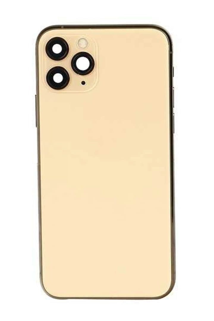 GemTech Apple Uyumlu iPhone 11 Pro Kasa Kapak Gold Dolu