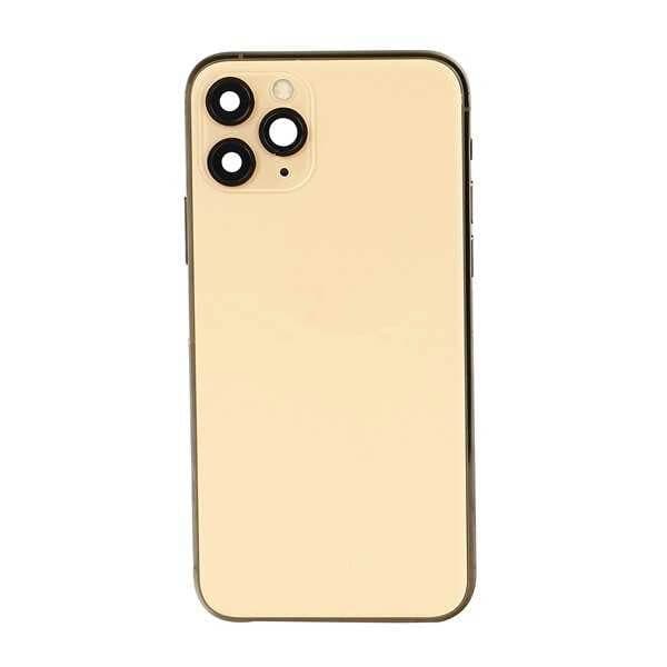 GemTech Apple Uyumlu iPhone 11 Pro Kasa Kapak Gold Dolu