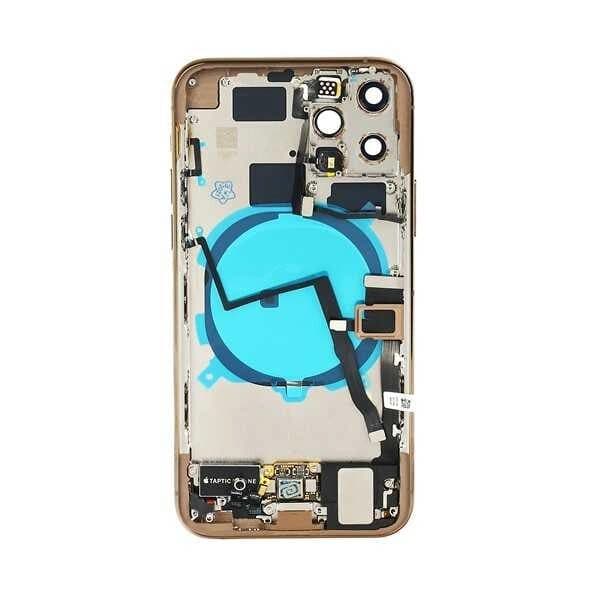 GemTech Apple Uyumlu iPhone 11 Pro Kasa Kapak Gold Dolu