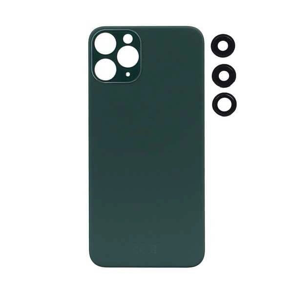 GemTech Apple Uyumlu iPhone 11 Pro Max Arka Kapak Kamera Lensli Yeşil