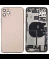 GemTech Apple Uyumlu iPhone 11 Pro Max Kasa Kapak Gold Dolu