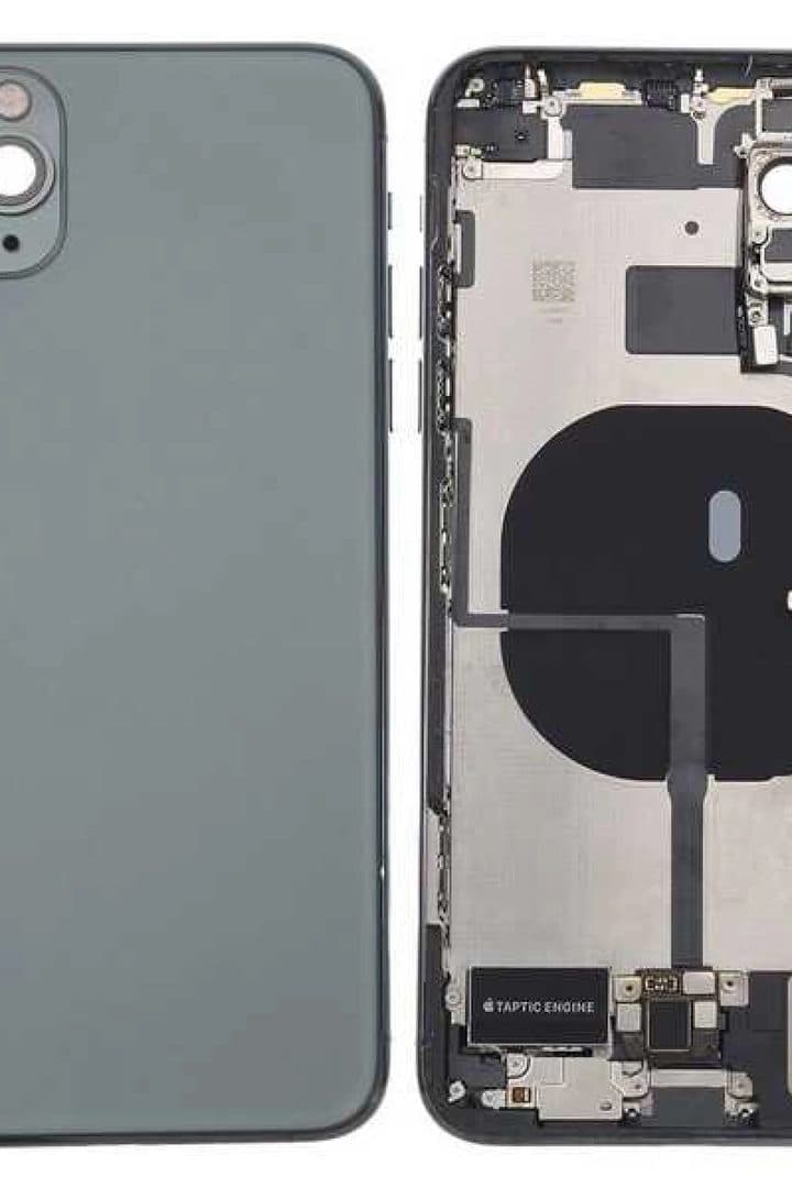 GemTech Apple Uyumlu iPhone 11 Pro Max Kasa Kapak Yeşil Dolu