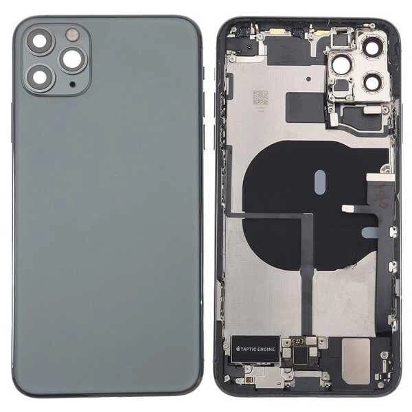 GemTech Apple Uyumlu iPhone 11 Pro Max Kasa Kapak Yeşil Dolu