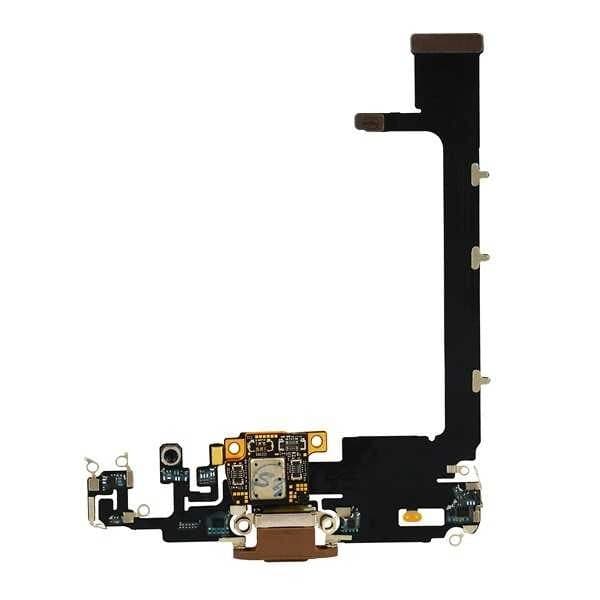 GemTech Apple Uyumlu iPhone 11 Pro Max Şarj Soketli Mikrofon Filmi Flex Gold Servis