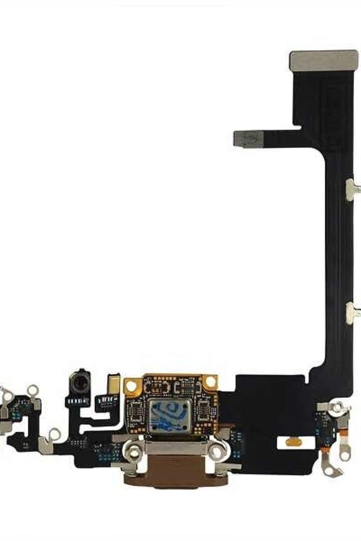 GemTech Apple Uyumlu iPhone 11 Pro Şarj Soketli Mikrofon Filmi Flex Gold Servis