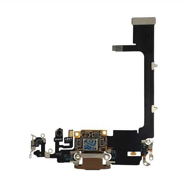 GemTech Apple Uyumlu iPhone 11 Pro Şarj Soketli Mikrofon Filmi Flex Gold Servis