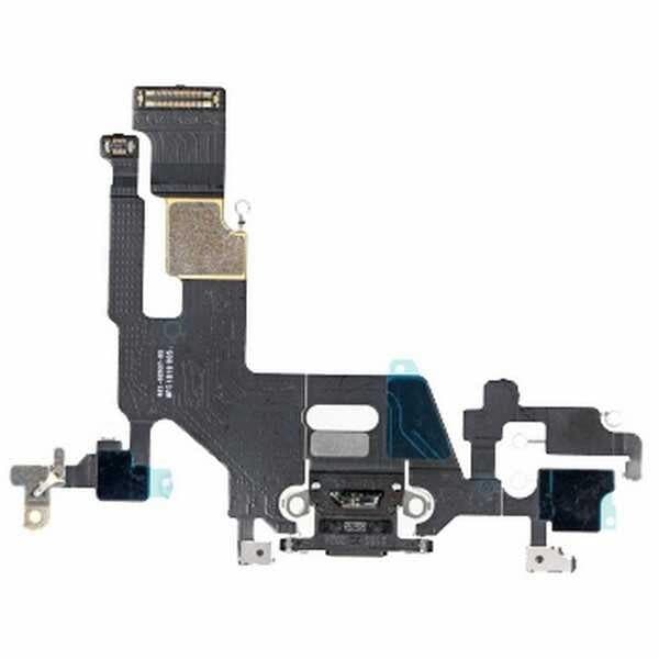 GemTech Apple Uyumlu iPhone 11 Şarj Soketli Mikrofon Filmi Flex Siyah