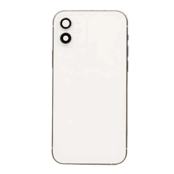 GemTech Apple Uyumlu iPhone 12 Kasa Kapak Beyaz Dolu