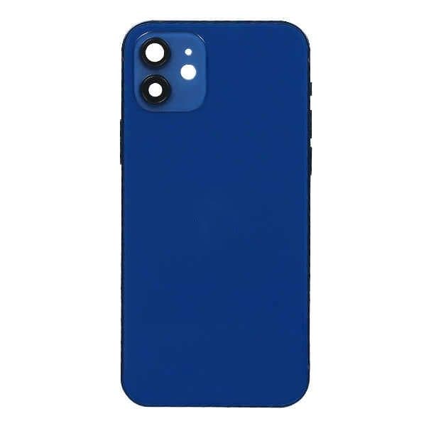 GemTech Apple Uyumlu iPhone 12 Kasa Kapak Mavi Dolu