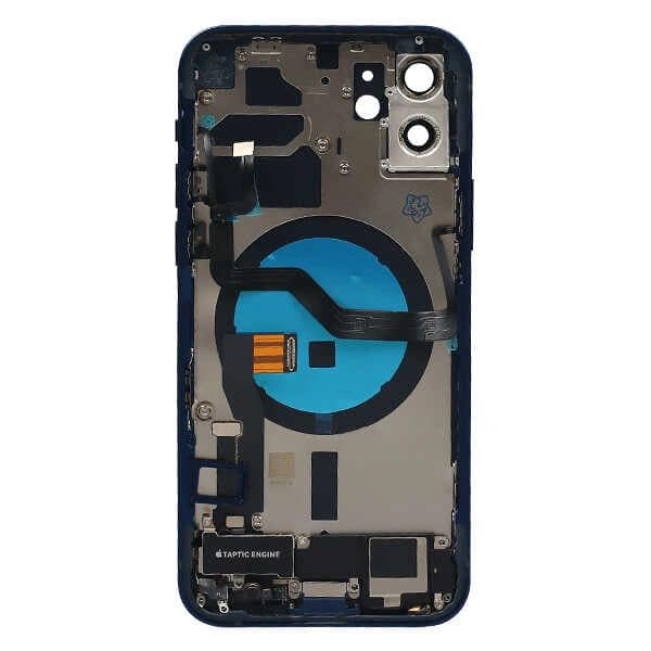 GemTech Apple Uyumlu iPhone 12 Kasa Kapak Mavi Dolu