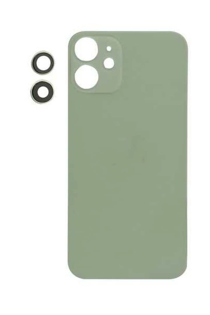 GemTech Apple Uyumlu iPhone 12 Mini Arka Kapak Kamera Lensli Yeşil