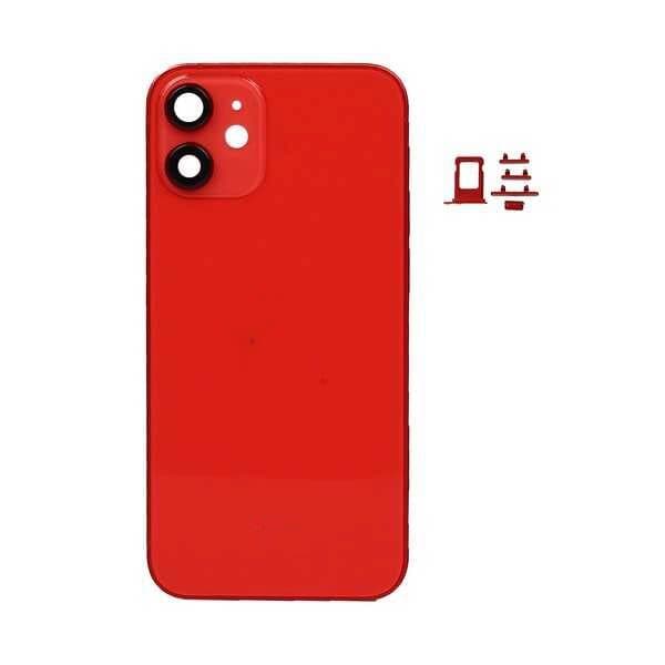 GemTech Apple Uyumlu iPhone 12 Mini Kasa Kapak Kırmızı Boş