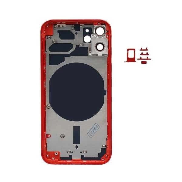 GemTech Apple Uyumlu iPhone 12 Mini Kasa Kapak Kırmızı Boş