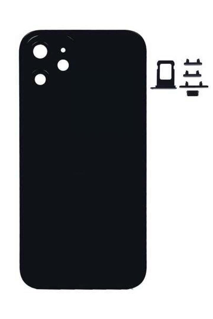 GemTech Apple Uyumlu iPhone 12 Mini Kasa Kapak Siyah Boş