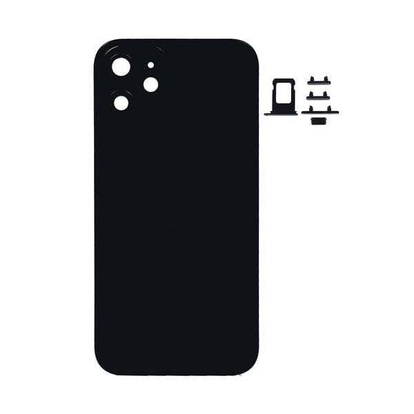 GemTech Apple Uyumlu iPhone 12 Mini Kasa Kapak Siyah Boş