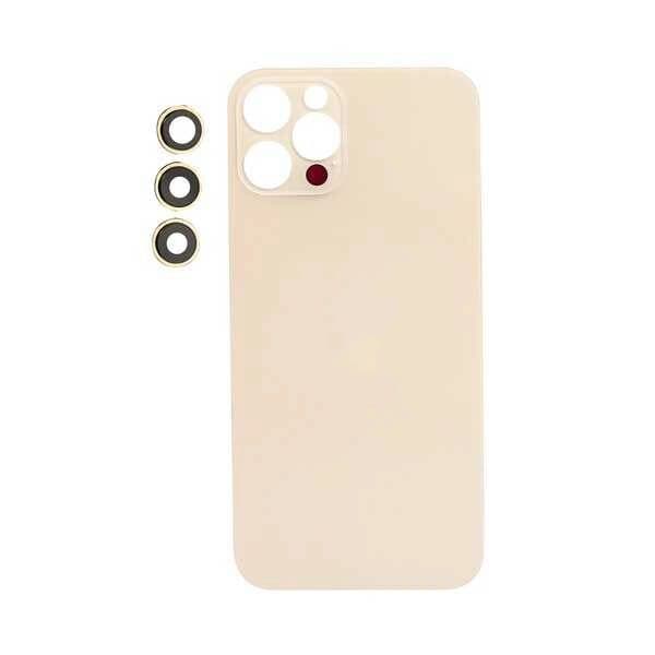 GemTech Apple Uyumlu iPhone 12 Pro Arka Kapak Kamera Lensli Gold