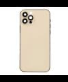 GemTech Apple Uyumlu iPhone 12 Pro Kasa Kapak Gold Dolu
