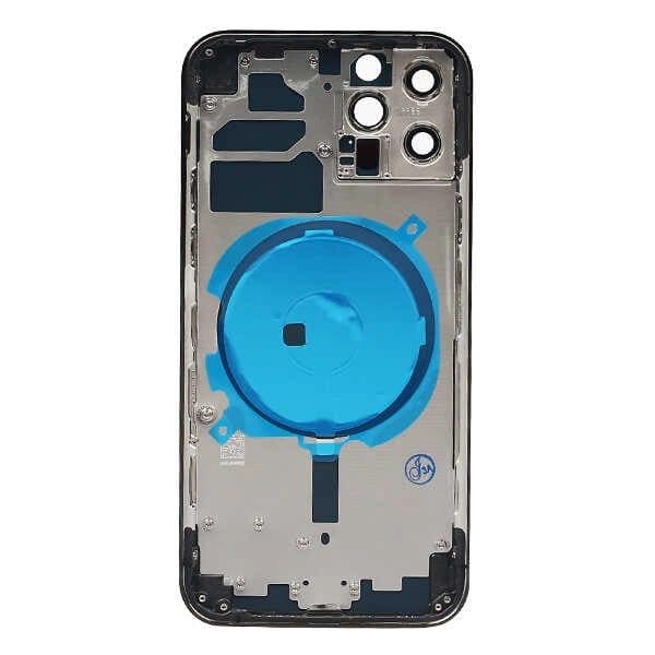 GemTech Apple Uyumlu iPhone 12 Pro Kasa Kapak Siyah Boş