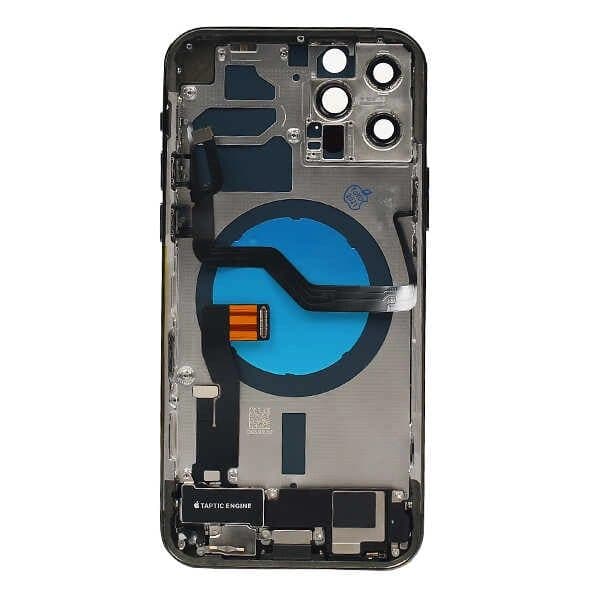 GemTech Apple Uyumlu iPhone 12 Pro Kasa Kapak Siyah Dolu