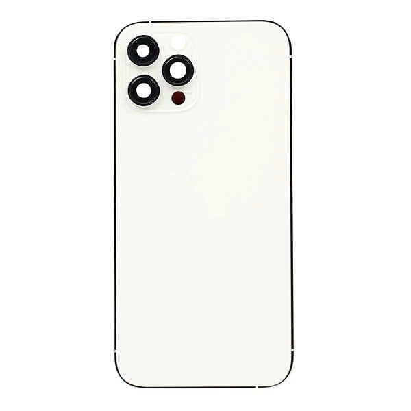 GemTech Apple Uyumlu iPhone 12 Pro Max Kasa Kapak Beyaz Boş