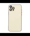 GemTech Apple Uyumlu iPhone 12 Pro Max Kasa Kapak Gold Dolu