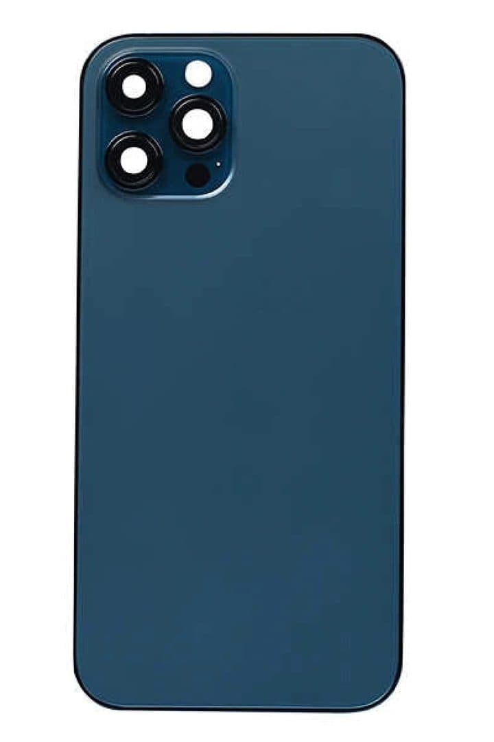 GemTech Apple Uyumlu iPhone 12 Pro Max Kasa Kapak Mavi Boş