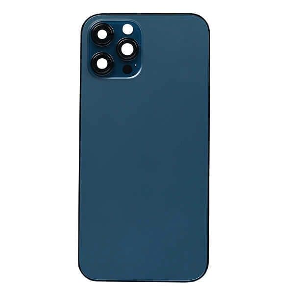 GemTech Apple Uyumlu iPhone 12 Pro Max Kasa Kapak Mavi Boş