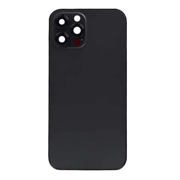 GemTech Apple Uyumlu iPhone 12 Pro Max Kasa Kapak Siyah Boş
