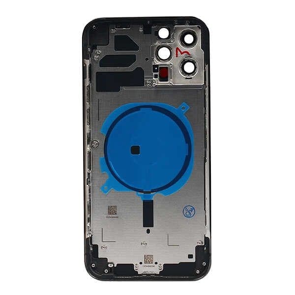 GemTech Apple Uyumlu iPhone 12 Pro Max Kasa Kapak Siyah Boş