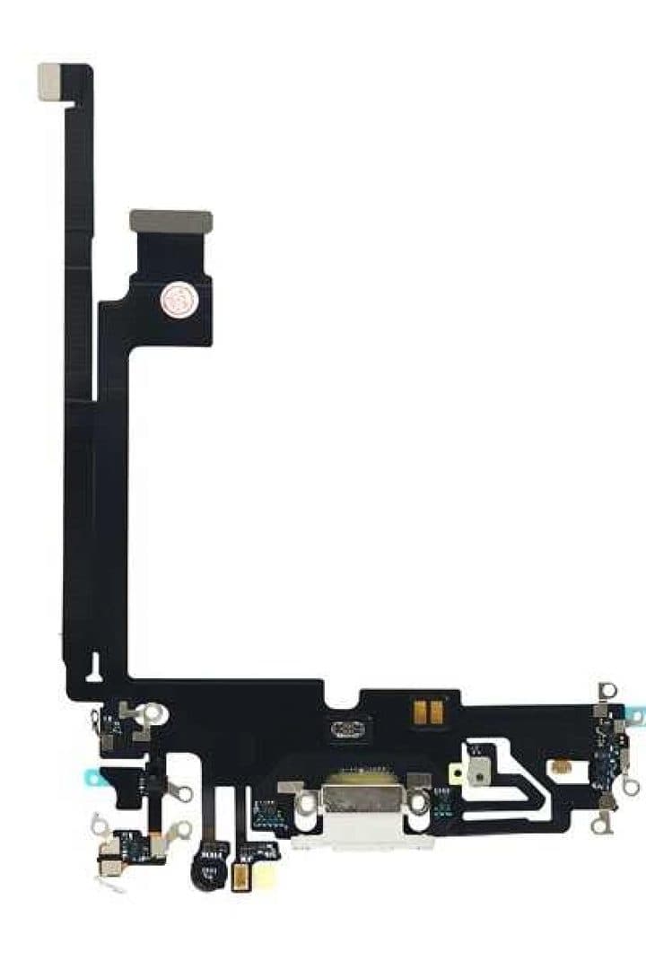 GemTech Apple Uyumlu iPhone 12 Pro Max Şarj Soketli Mikrofon Filmi Flex Beyaz