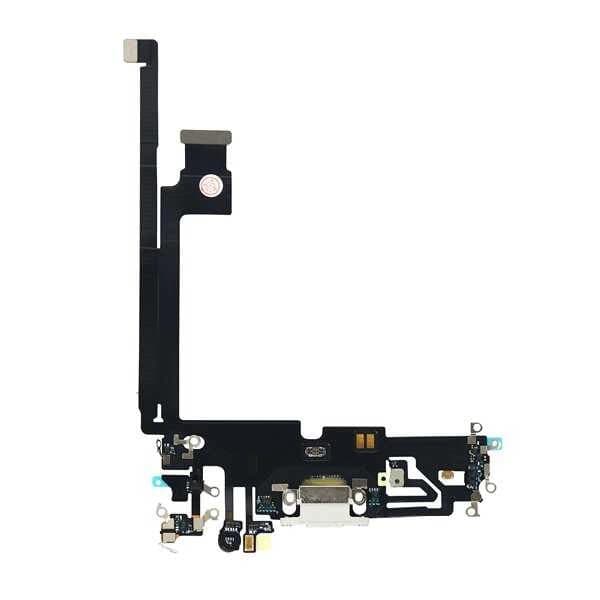 GemTech Apple Uyumlu iPhone 12 Pro Max Şarj Soketli Mikrofon Filmi Flex Beyaz