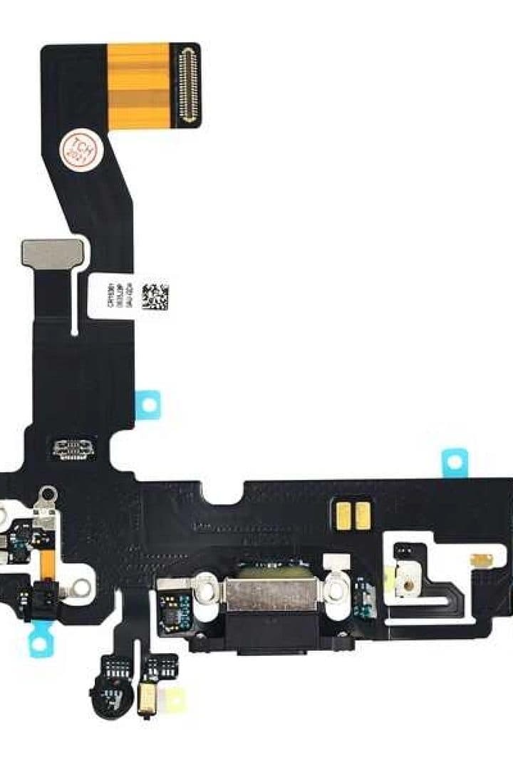 GemTech Apple Uyumlu iPhone 12 Pro Şarj Soketli Mikrofon Filmi Flex Siyah