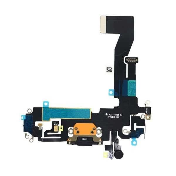 GemTech Apple Uyumlu iPhone 12 Pro Şarj Soketli Mikrofon Filmi Flex Siyah