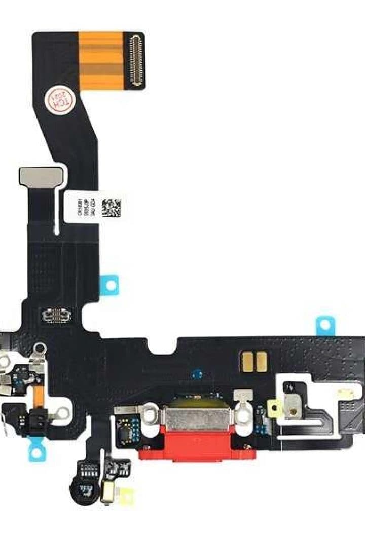 GemTech Apple Uyumlu iPhone 12 Şarj Soketli Mikrofon Filmi Flex Kırmızı