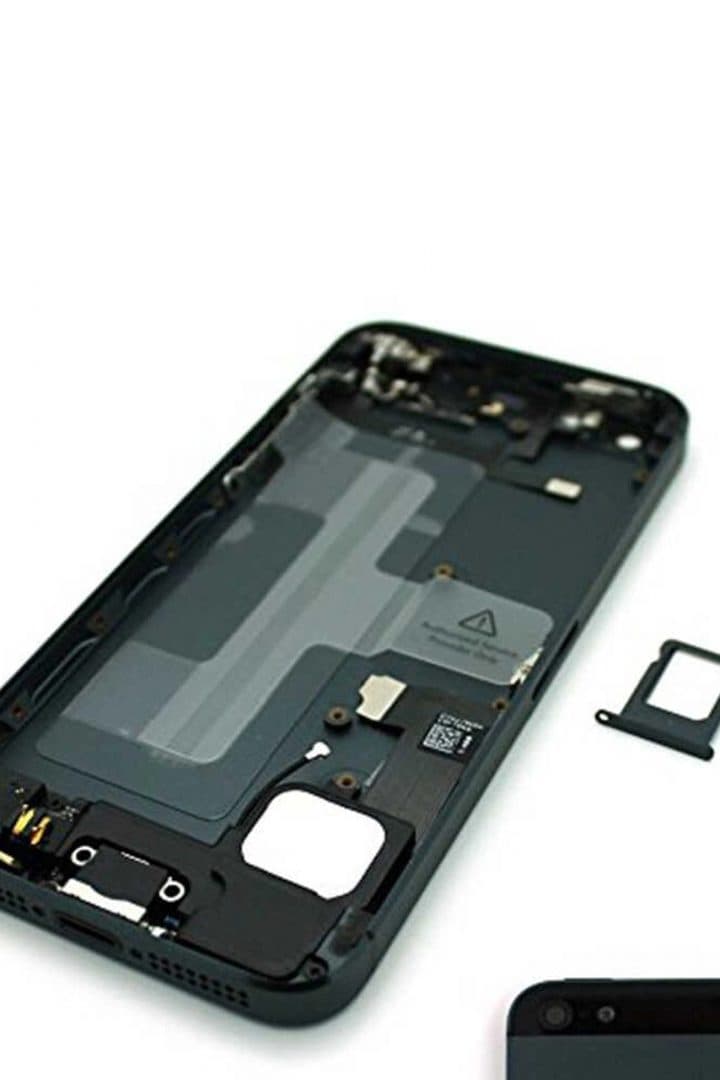 GemTech Apple Uyumlu iPhone 5 Kasa Siyah Dolu