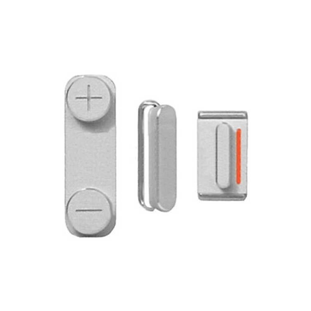 GemTech Apple Uyumlu iPhone 5 Yan Tuş Set Beyaz