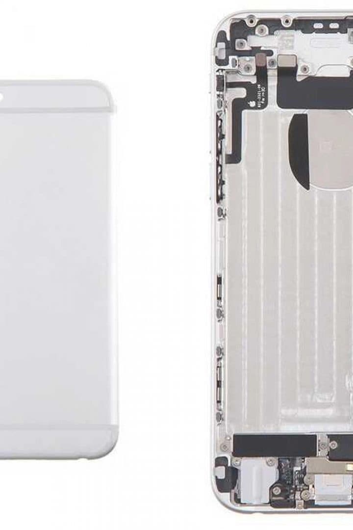 GemTech Apple Uyumlu iPhone 6 Kasa Gümüş Dolu