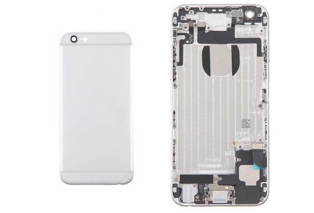 GemTech Apple Uyumlu iPhone 6 Kasa Gümüş Dolu