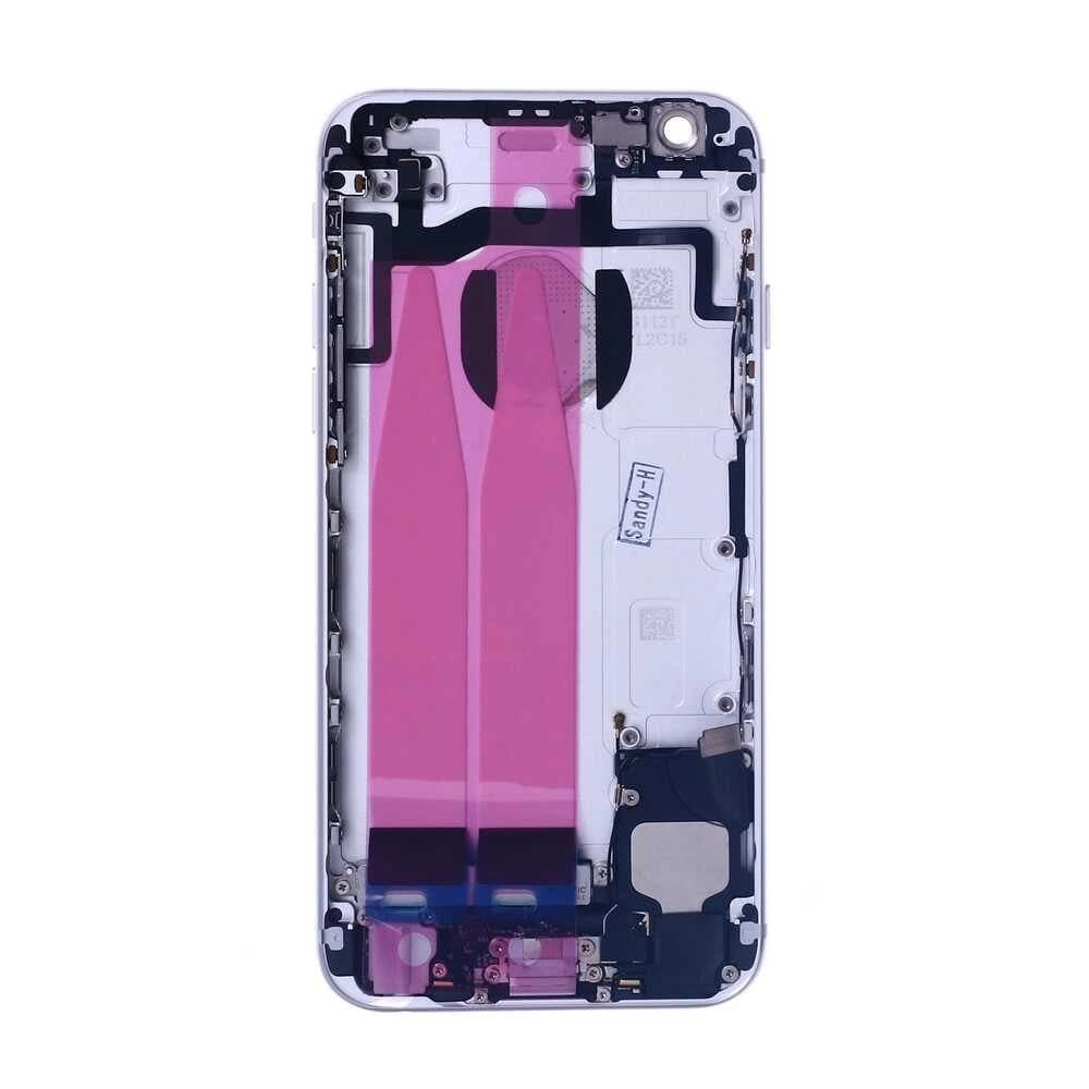 GemTech Apple Uyumlu iPhone 6s Kasa Gümüş Dolu