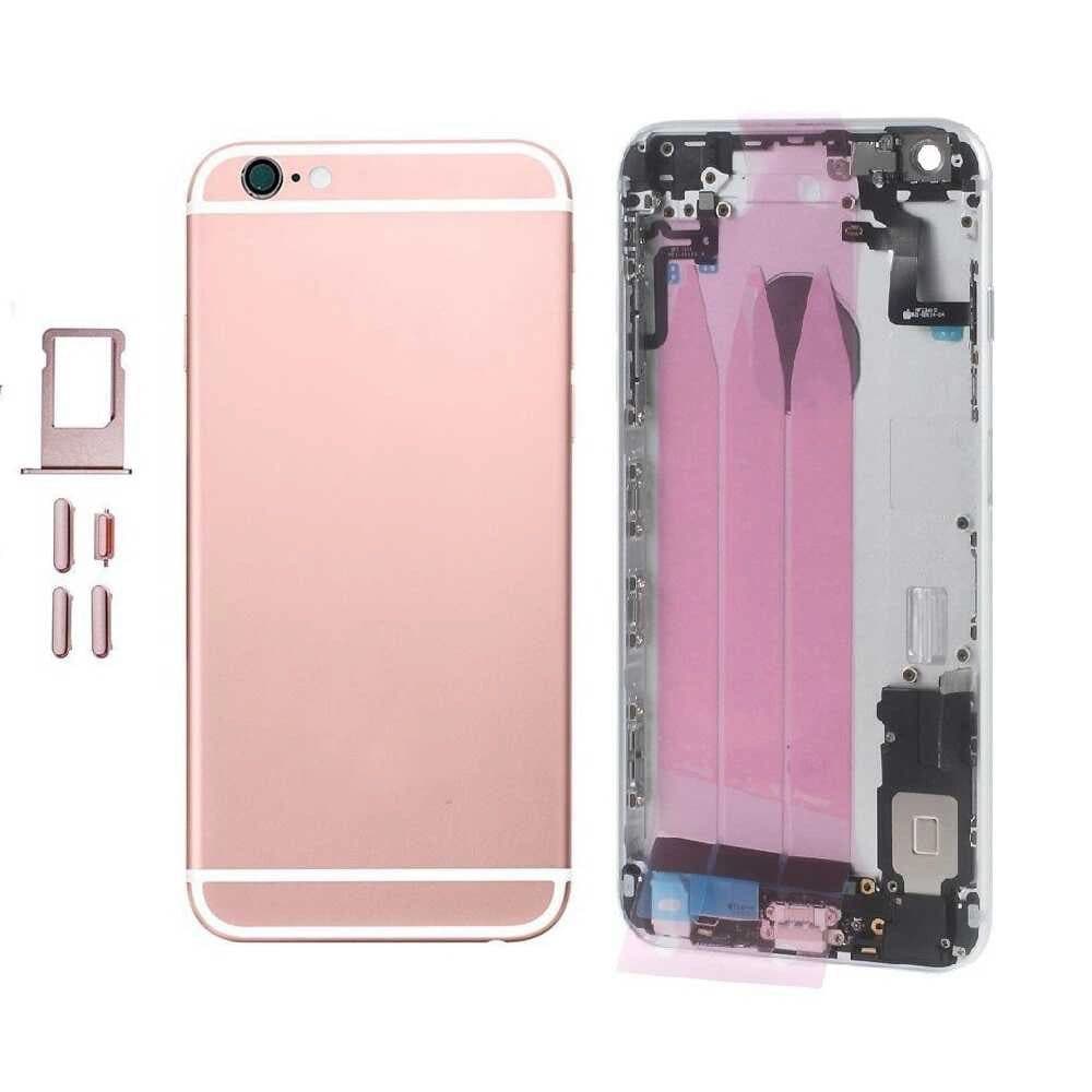 GemTech Apple Uyumlu iPhone 6s Kasa Rose Dolu