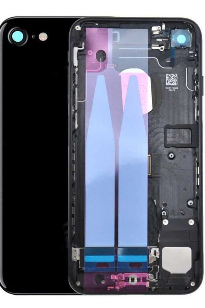 GemTech Apple Uyumlu iPhone 7 Kasa Jet Black Dolu