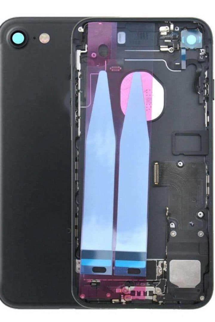 GemTech Apple Uyumlu iPhone 7 Kasa Siyah Dolu