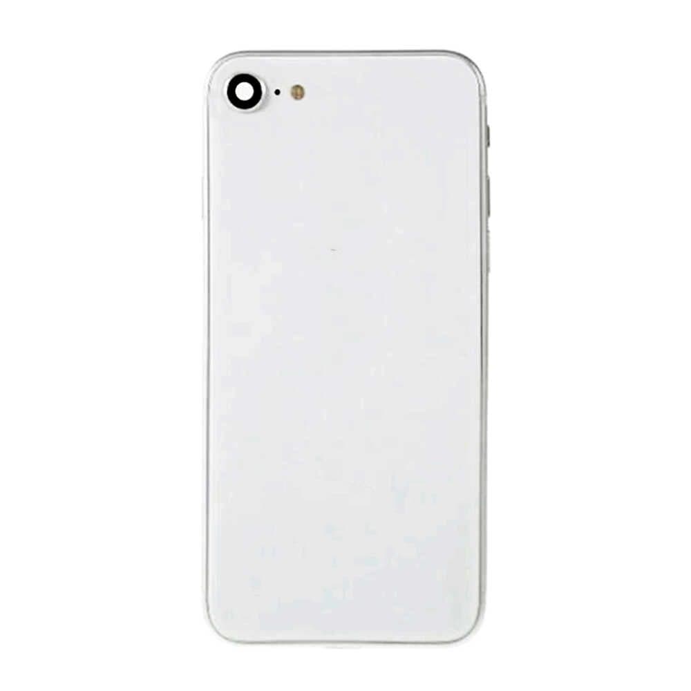 GemTech Apple Uyumlu iPhone 8 Kasa Kapak Beyaz Dolu
