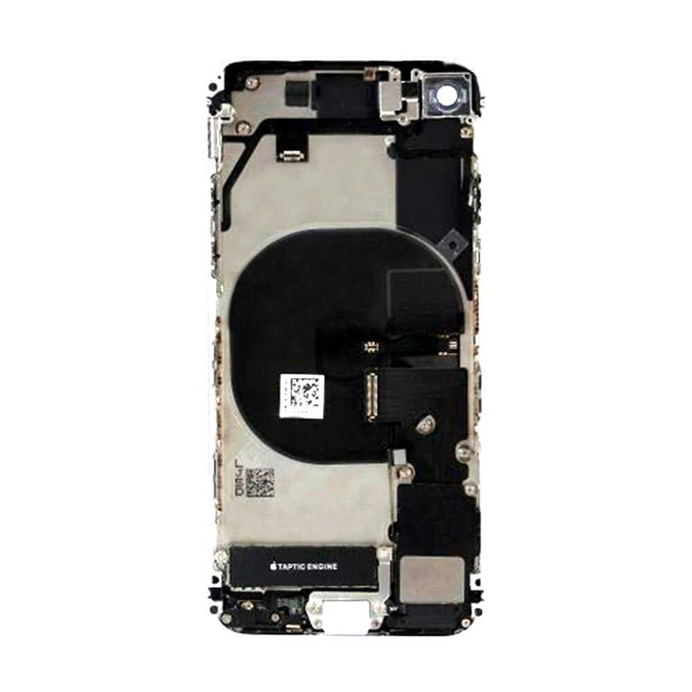 GemTech Apple Uyumlu iPhone 8 Kasa Kapak Beyaz Dolu