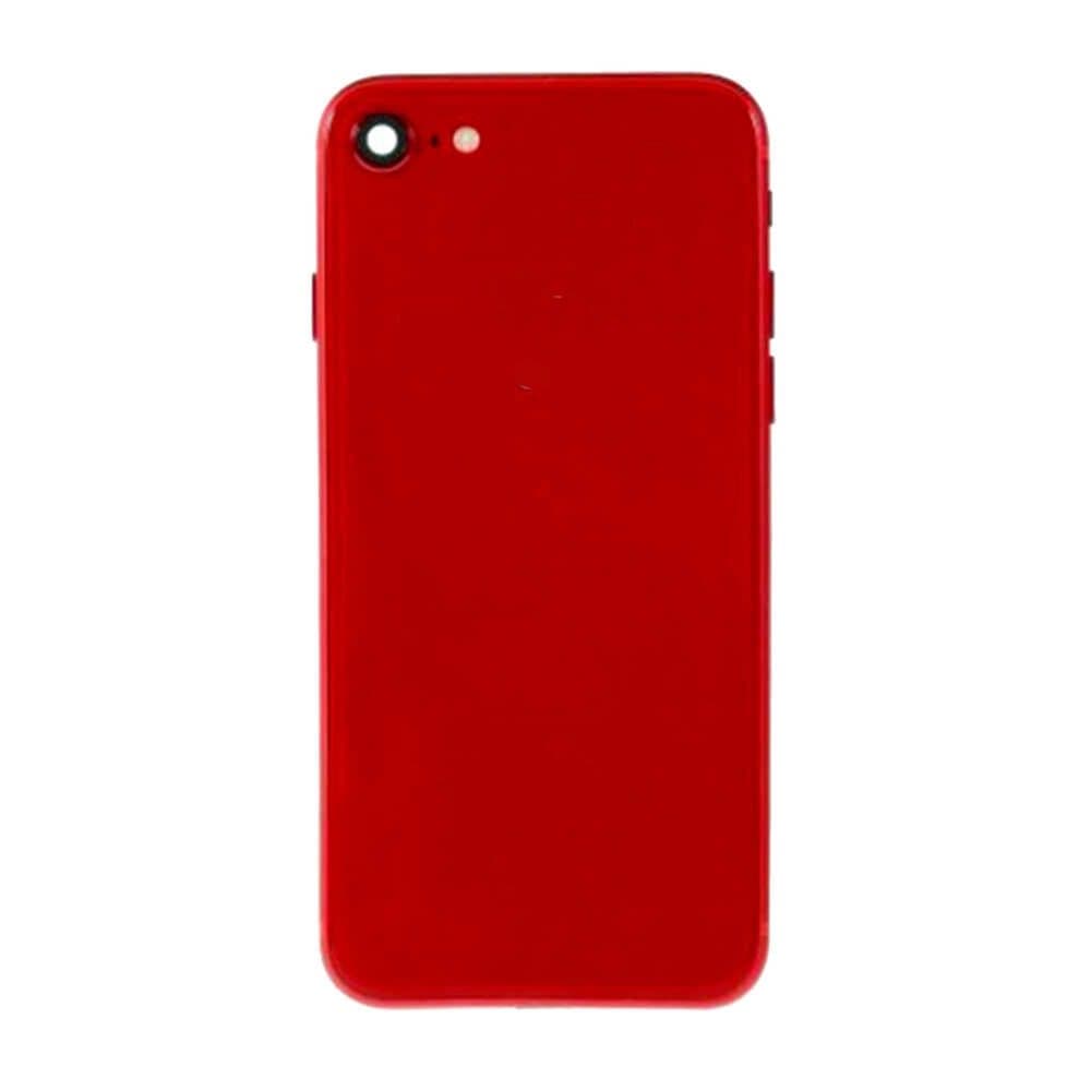 GemTech Apple Uyumlu iPhone 8 Kasa Kapak Kırmızı Dolu