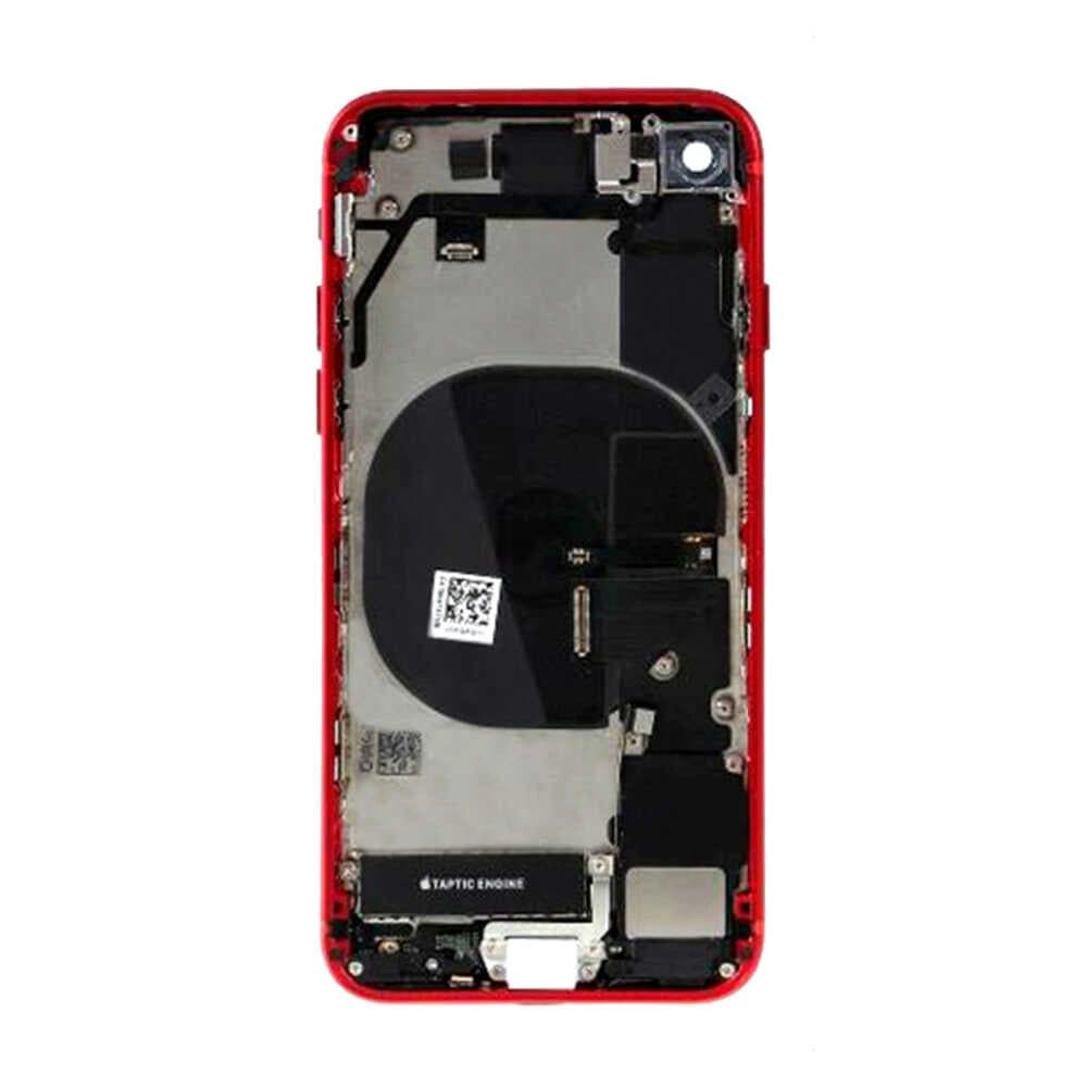 GemTech Apple Uyumlu iPhone 8 Kasa Kapak Kırmızı Dolu