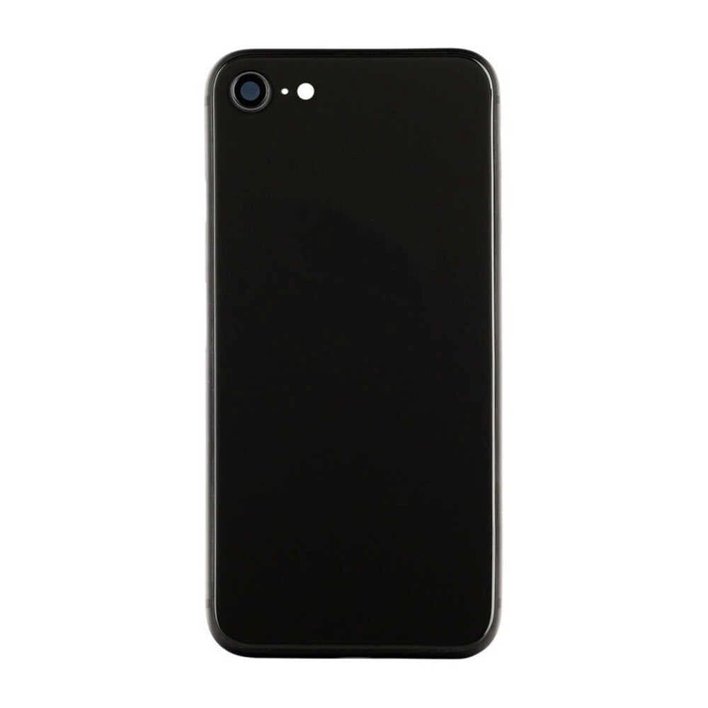 GemTech Apple Uyumlu iPhone 8 Kasa Kapak Siyah Dolu